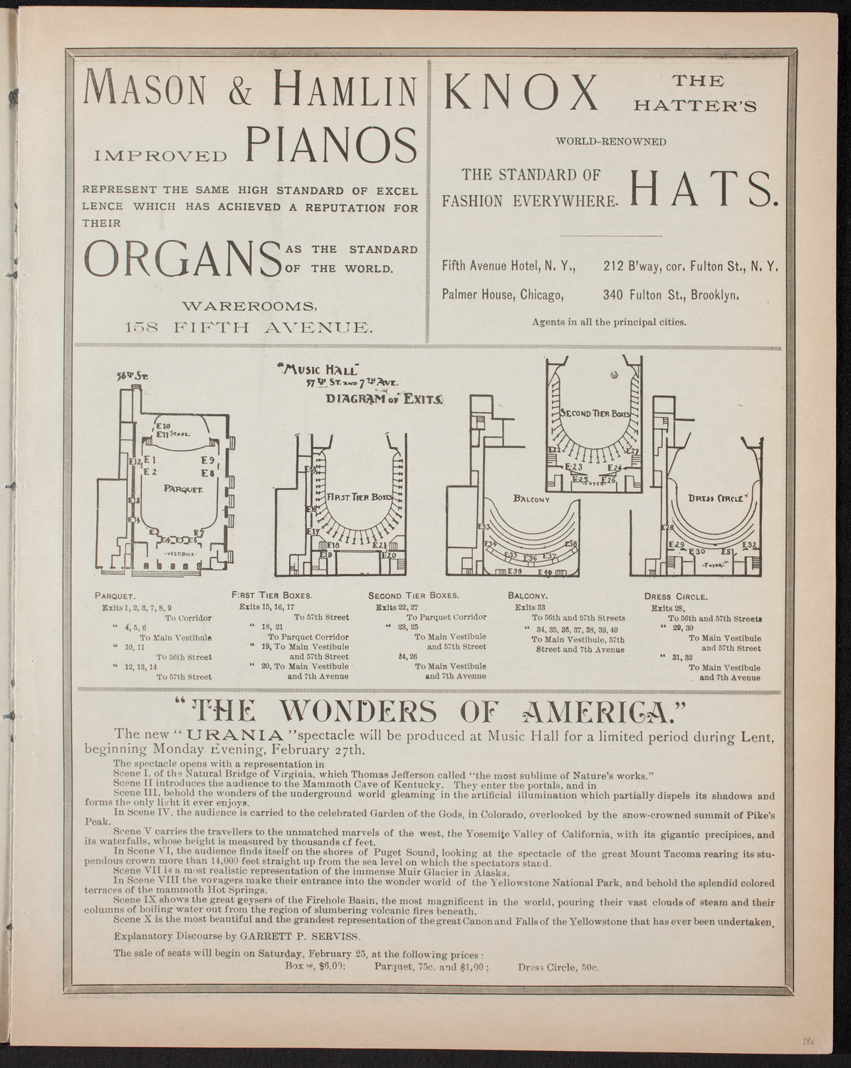 General Society of Mechanics and Tradesmen Program, February 23, 1893, program page 3