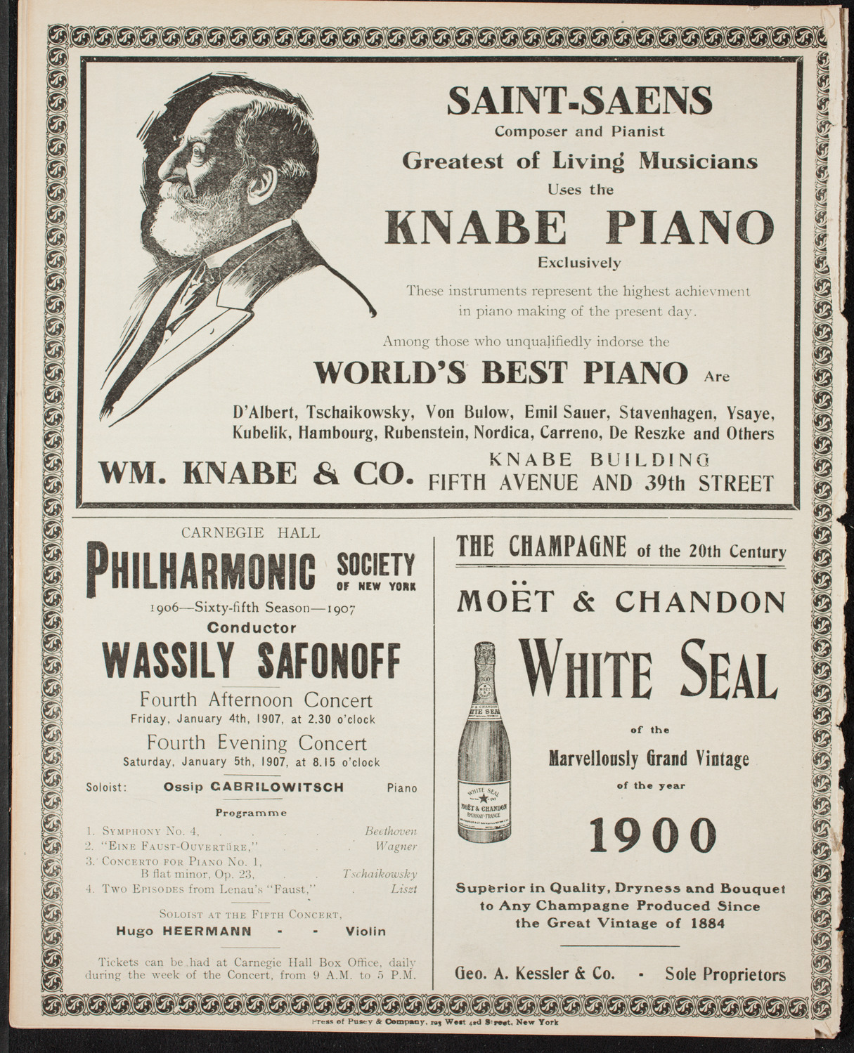 Oratorio Society of New York, December 27, 1906, program page 14