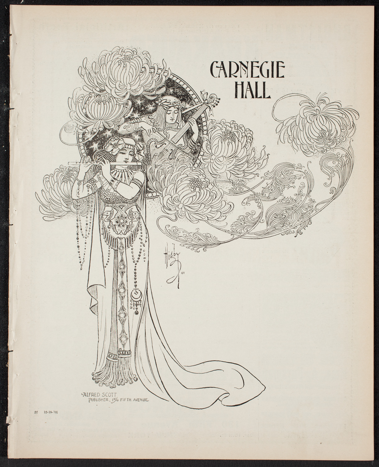 Jan Kubelik, Violin, with Jessie Shay, Piano, December 18, 1901, program page 1
