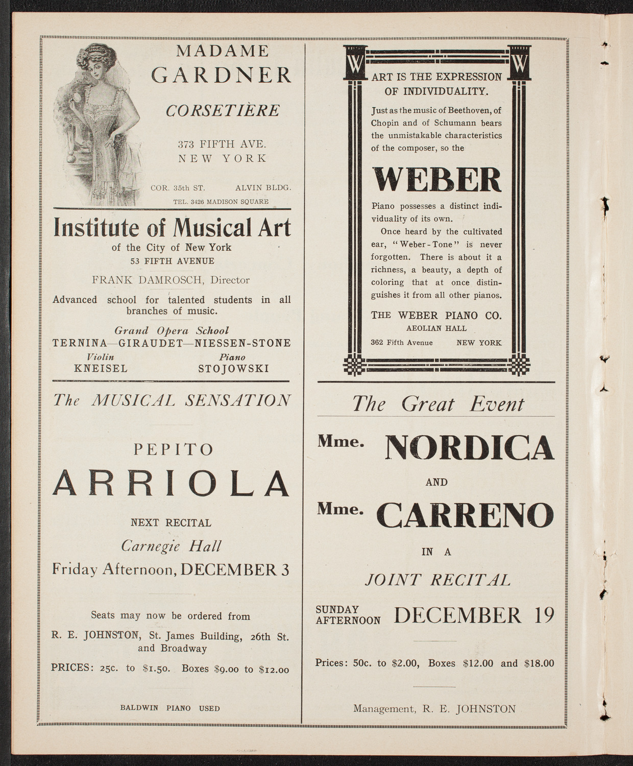 Symphony Concert for Young People, November 27, 1909, program page 6