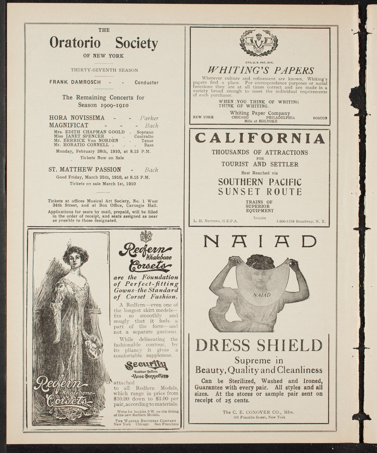Symphony Concert for Young People, January 22, 1910, program page 2