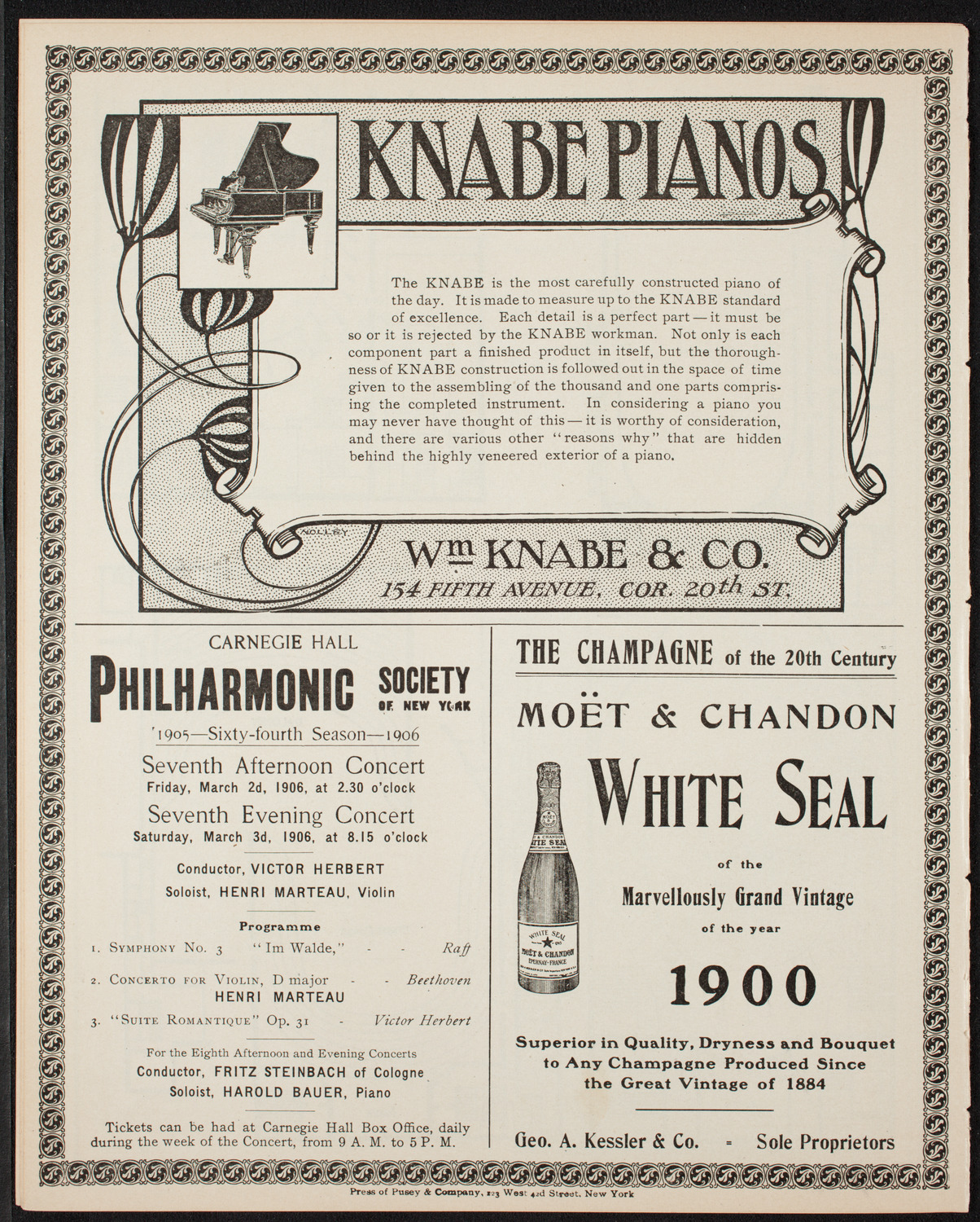 Russian Symphony Society of New York, February 24, 1906, program page 12