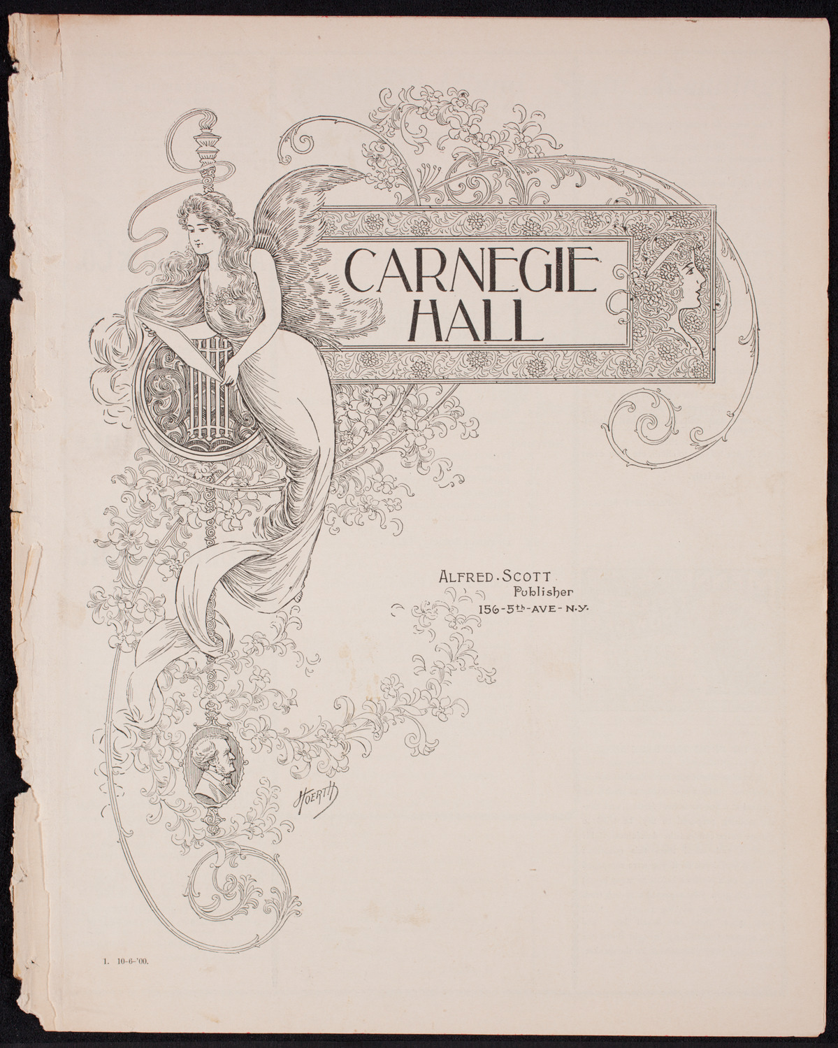 Metropolitan Street Railway Association Vaudeville Program, October 6, 1900, program page 1