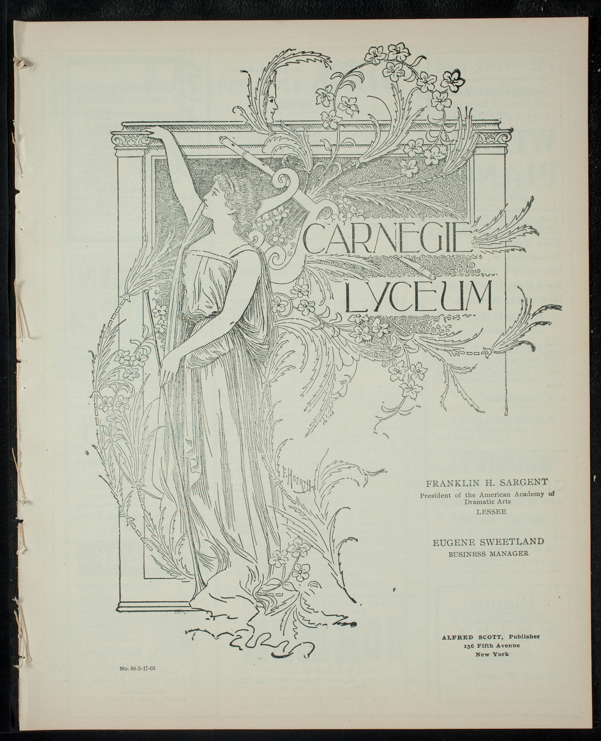 Elmendorf Lecture: Sunny Days in Ireland, March 17, 1903, program page 1