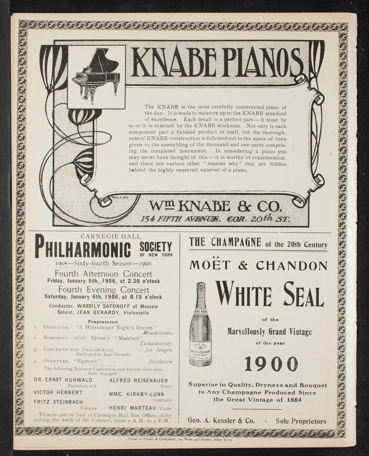 People's Symphony Concert, December 23, 1905, program page 12