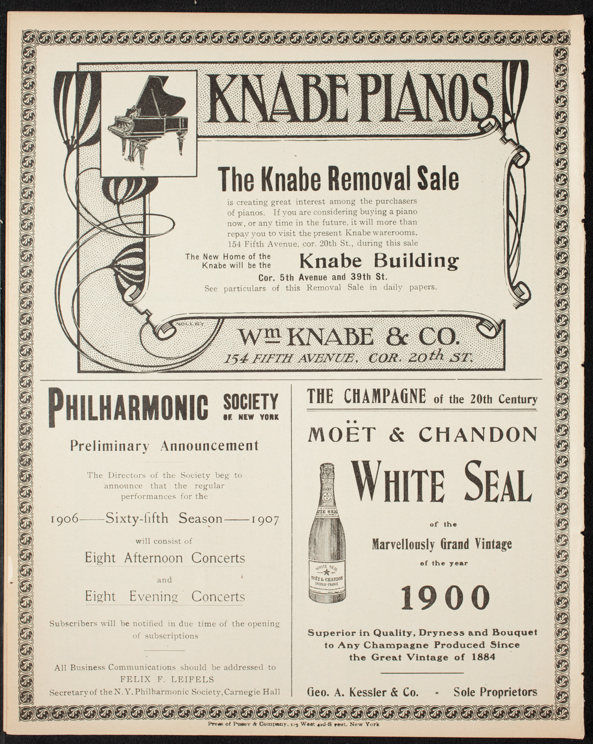Young Men's Symphony Orchestra of New York, April 22, 1906, program page 12