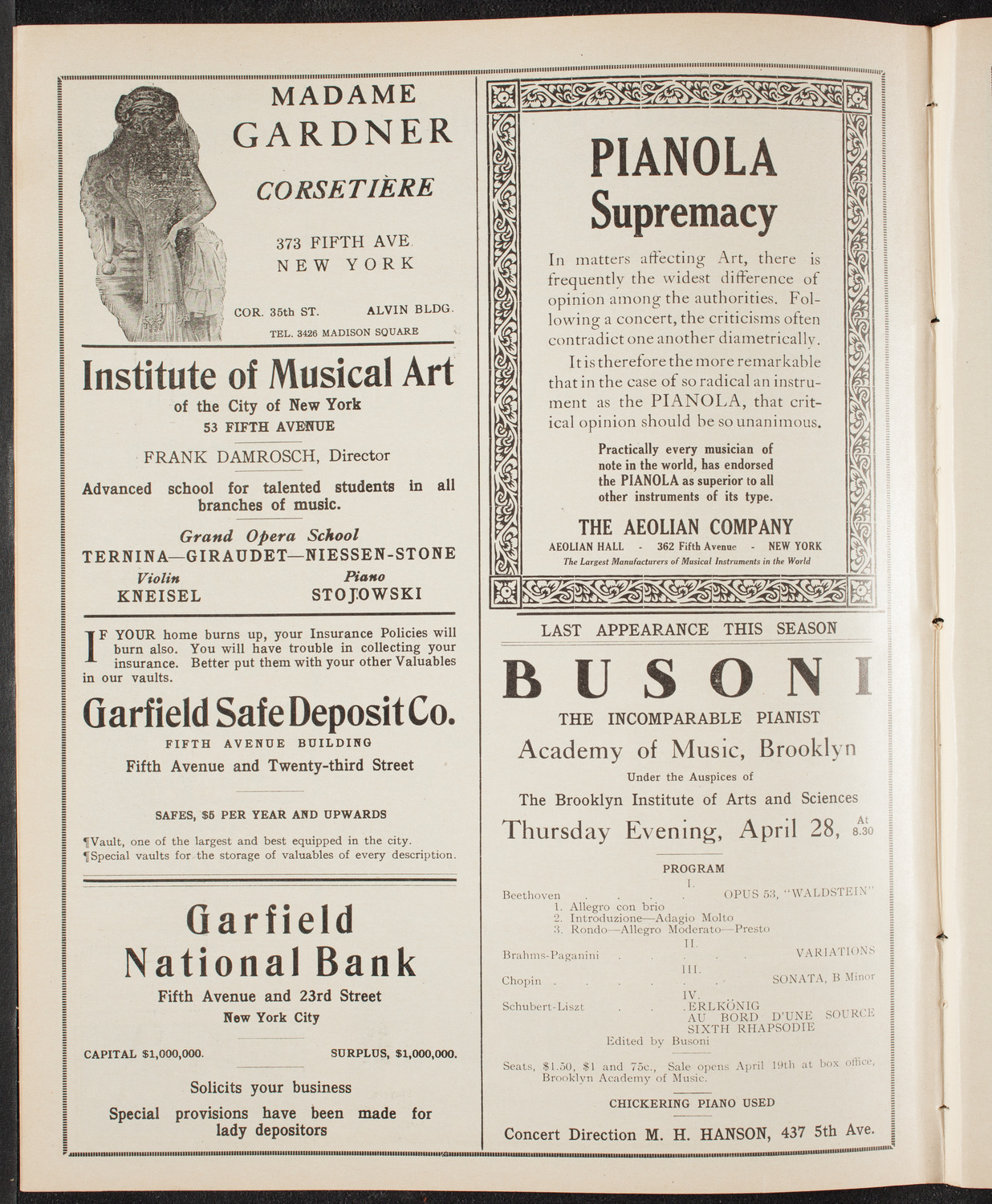 Newman's Illustrated Talks on Travel Topics, April 17, 1910, program page 6