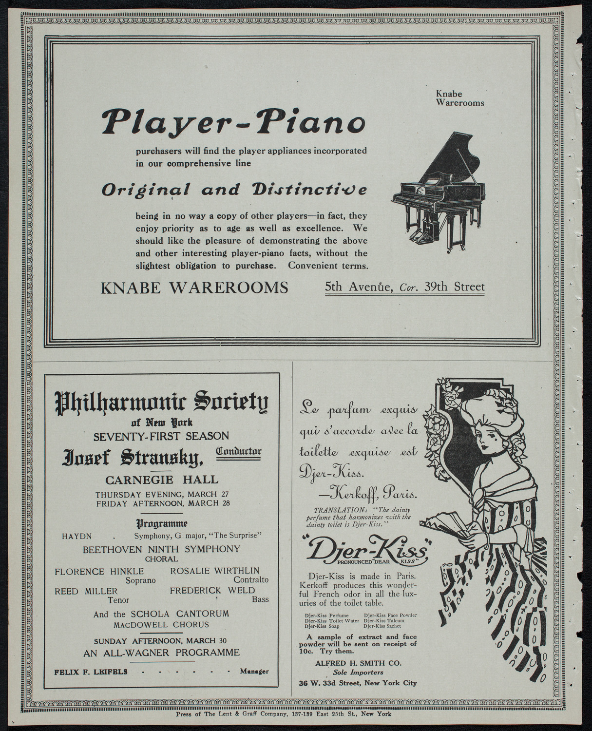 Boston Symphony Orchestra, March 22, 1913, program page 12