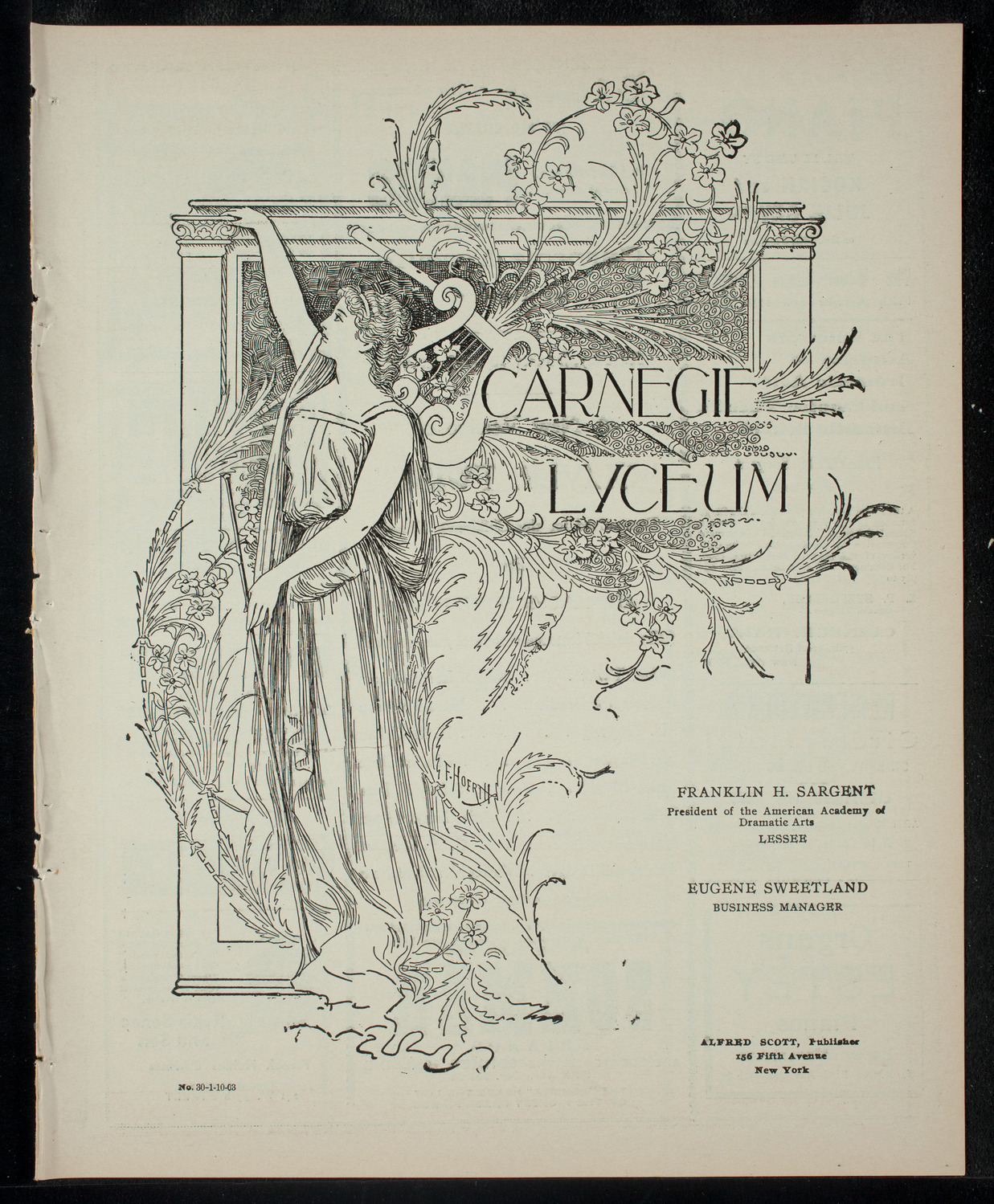 The Children's Theatre, January 10, 1903, program page 1