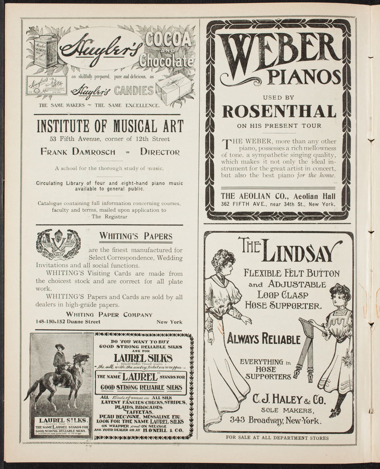 Royal Welsh Male Choir, December 16, 1906, program page 6