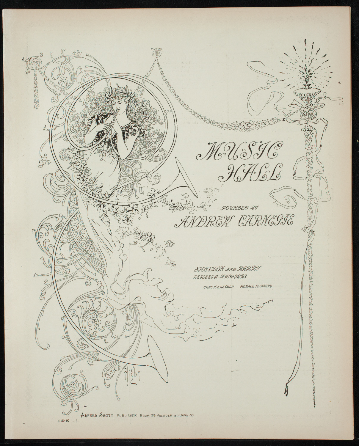 Graduation: College of Pharmacy of the City of New York, April 29, 1897, program page 1