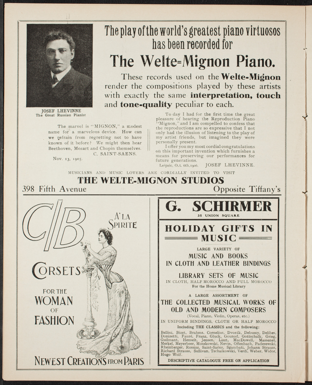 Russian Symphony Society of New York, December 20, 1906, program page 8