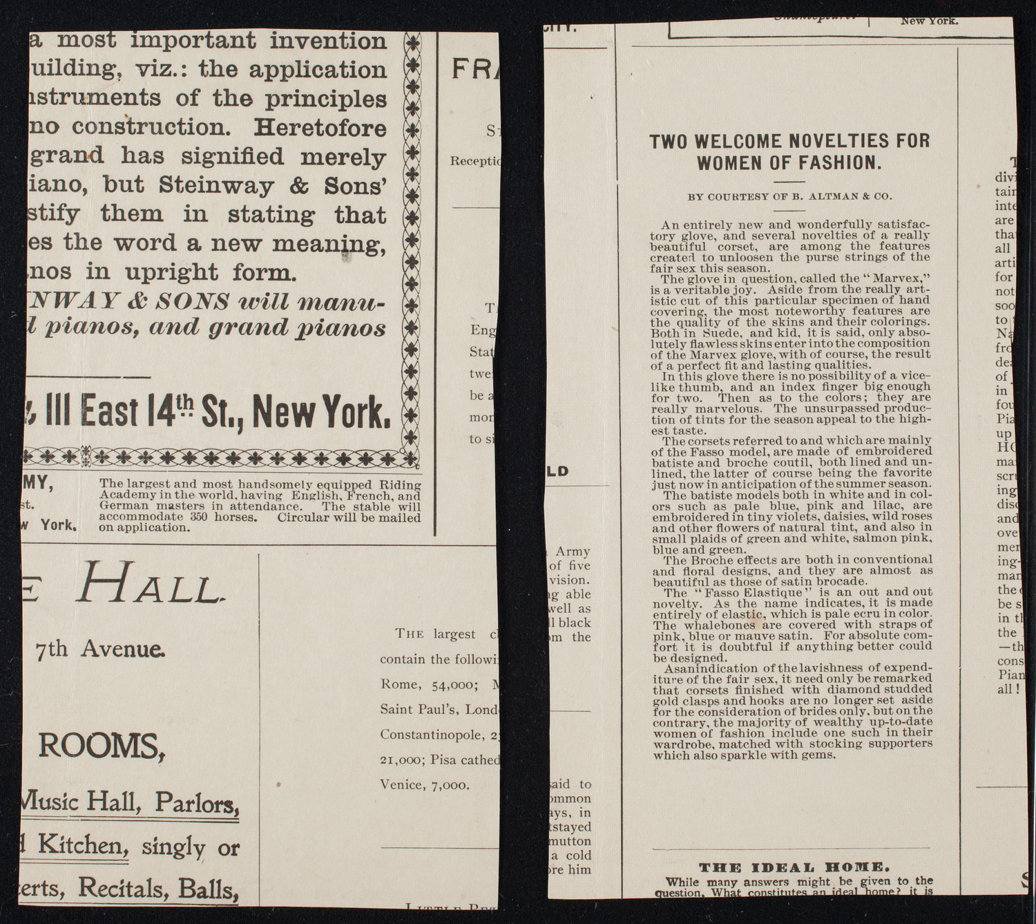 Josef Hofmann, Piano, with Orchestra, May 15, 1898, program page 2