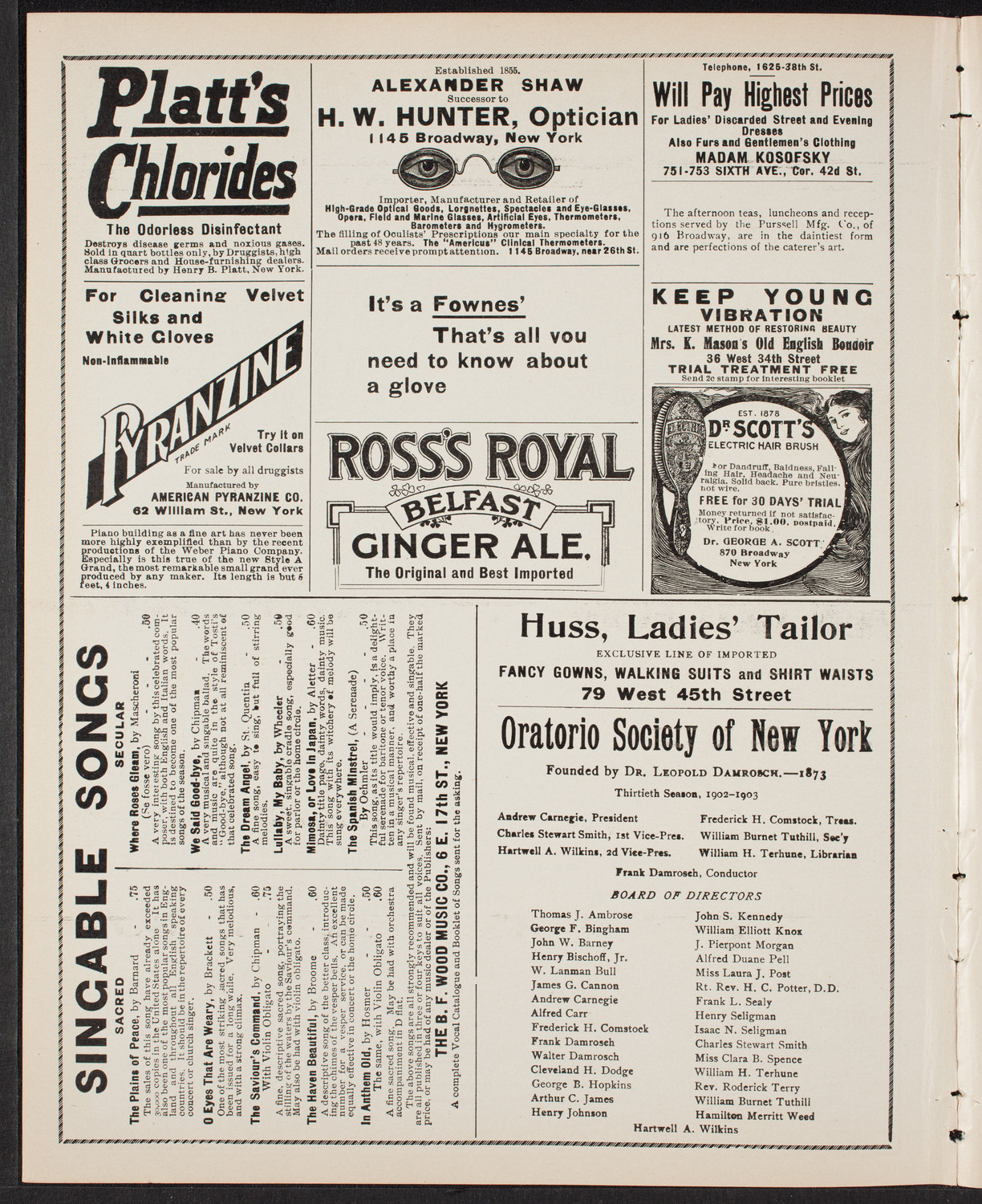 Meeting: Catholic Converts' League, May 15, 1903, program page 2