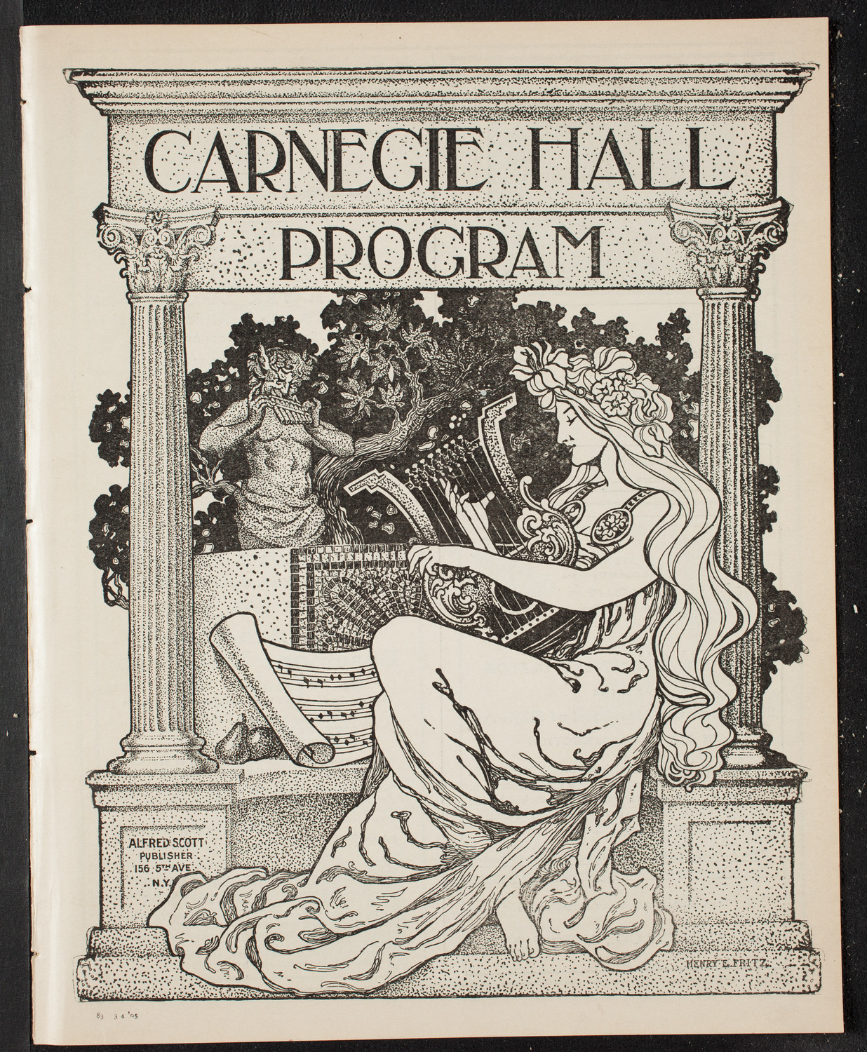 New York Philharmonic, March 4, 1905, program page 1