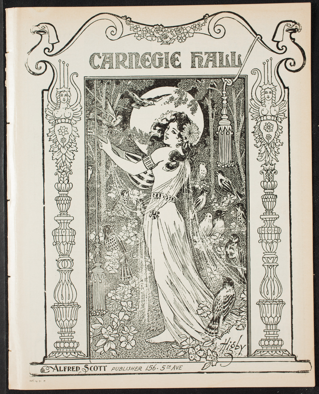 New York Philharmonic, April 5, 1907, program page 1