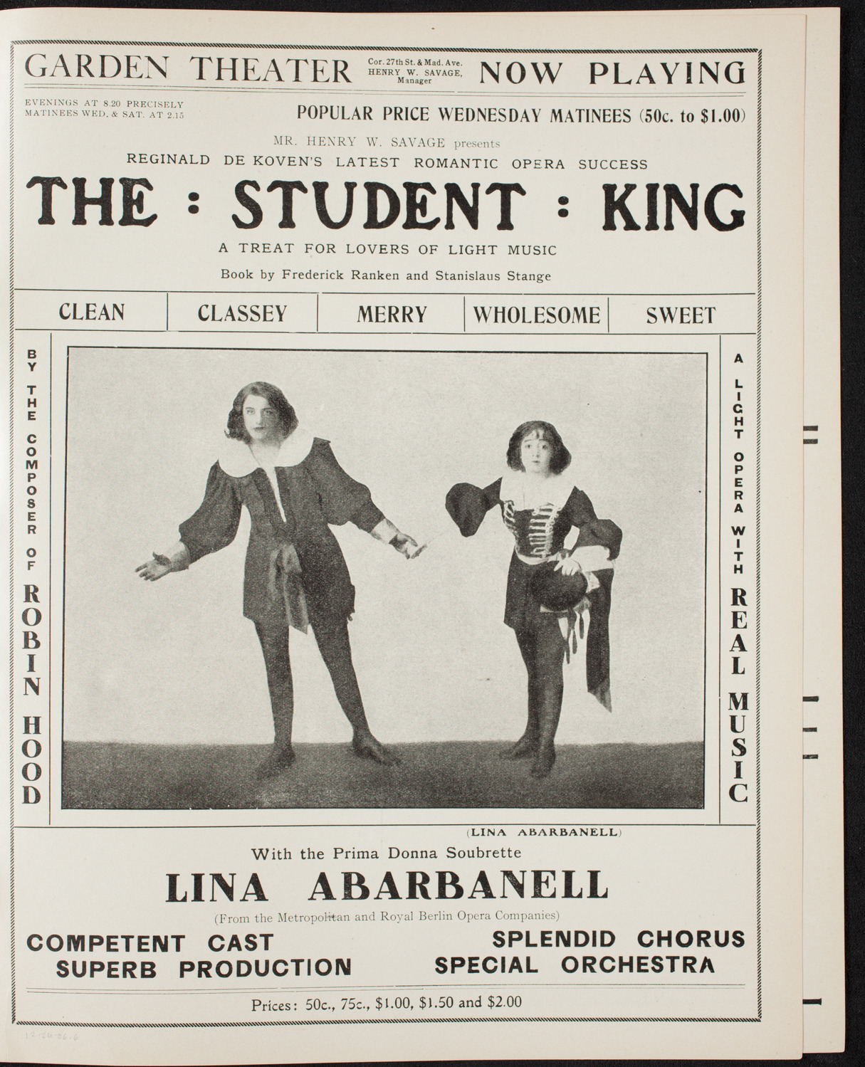 Oratorio Society of New York, December 26, 1906, program page 11