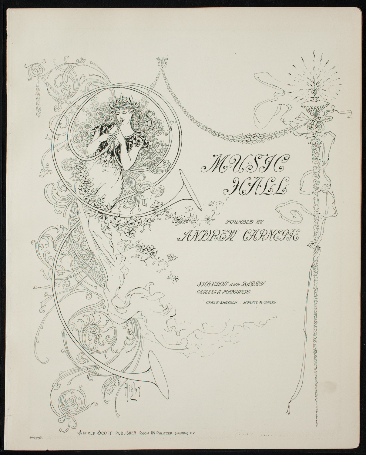 Lecture by Ian Maclaren (Rev. John Watson), October 13, 1896, program page 1
