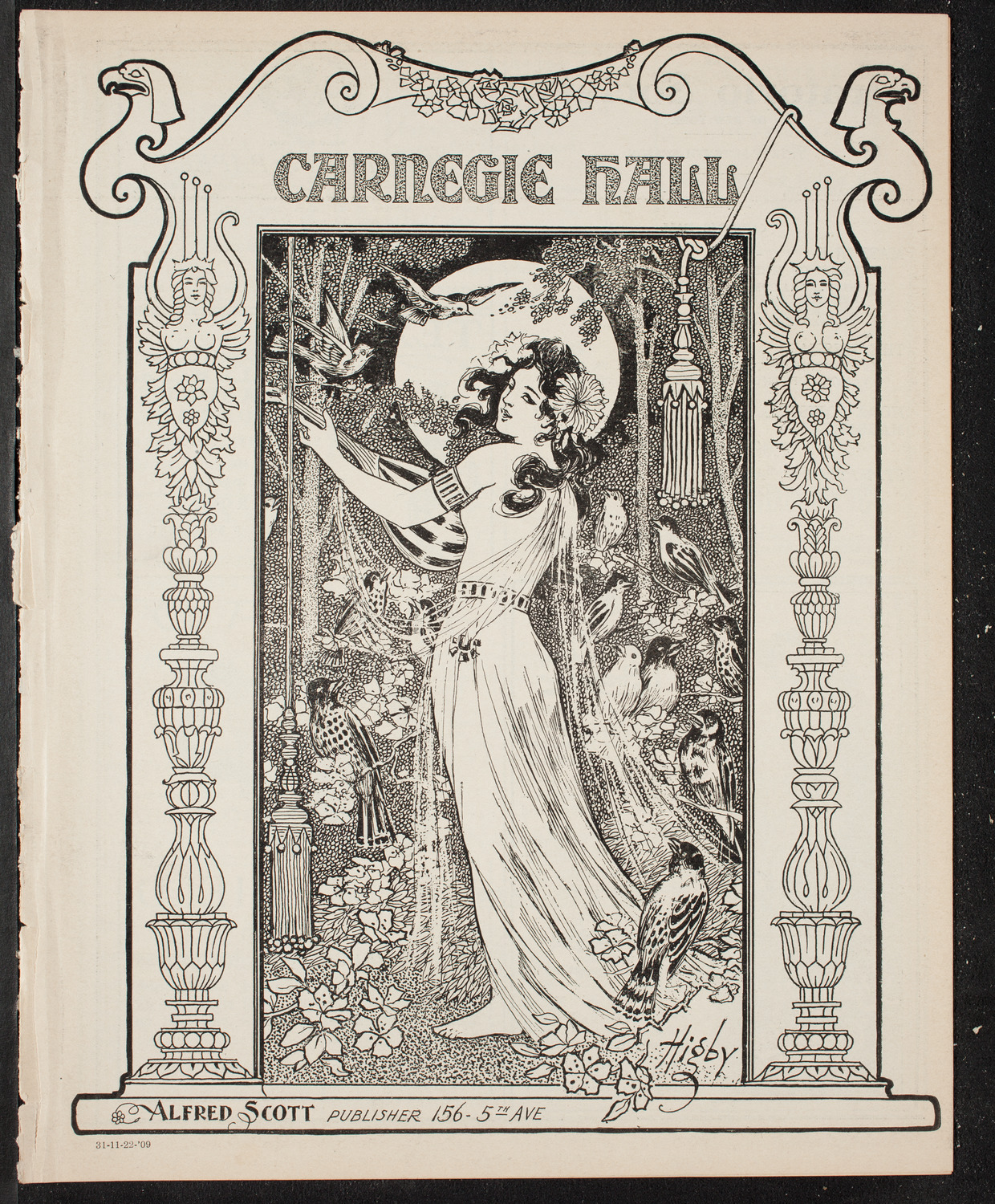 Elmendorf Lecture: At the Gates of the East, November 22, 1909, program page 1