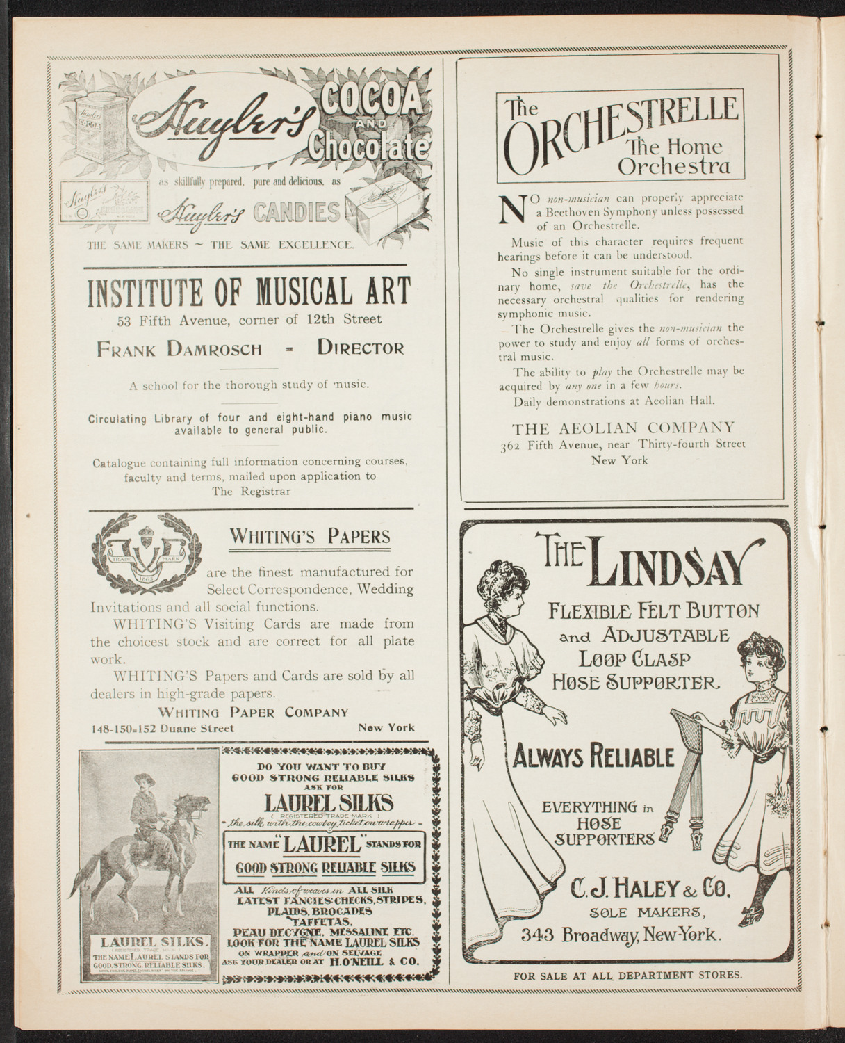 People's Symphony Concert, March 22, 1907, program page 6
