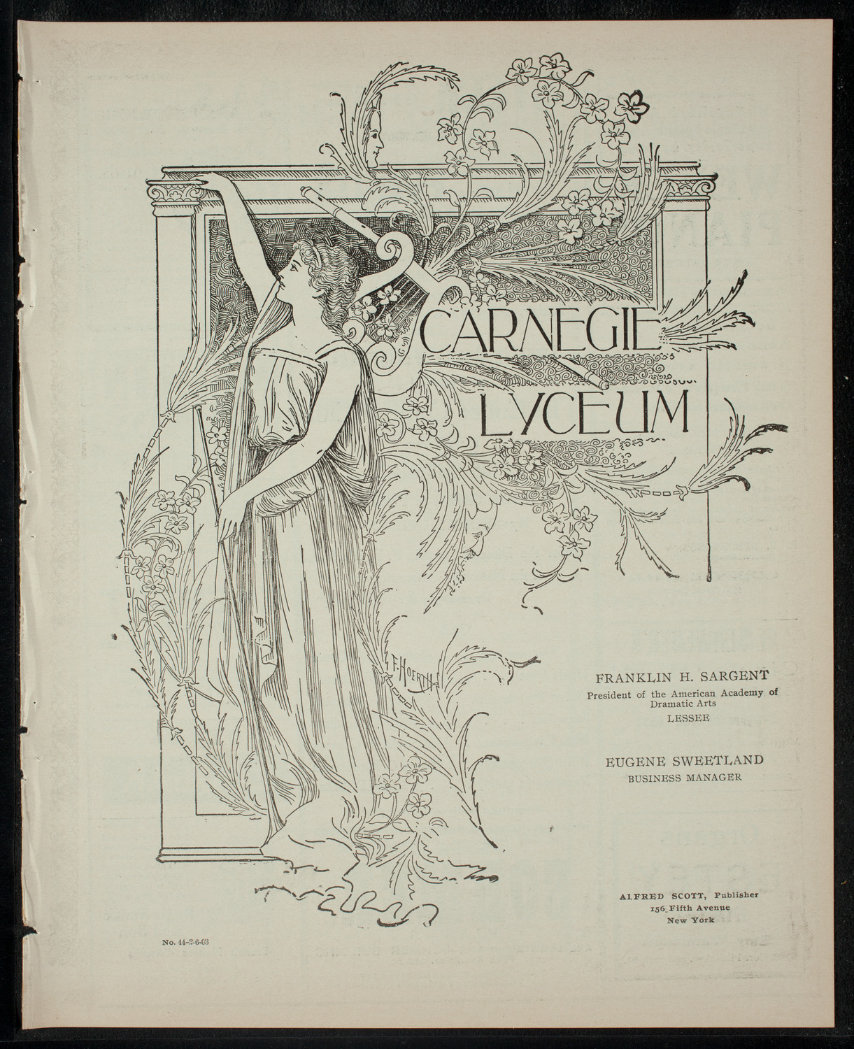 Cutler Comedy Club, February 6, 1903, program page 1