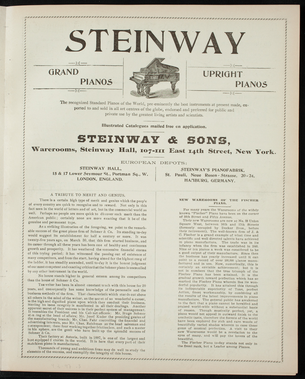 New York Symphony Orchestra, April 3, 1897, program page 5