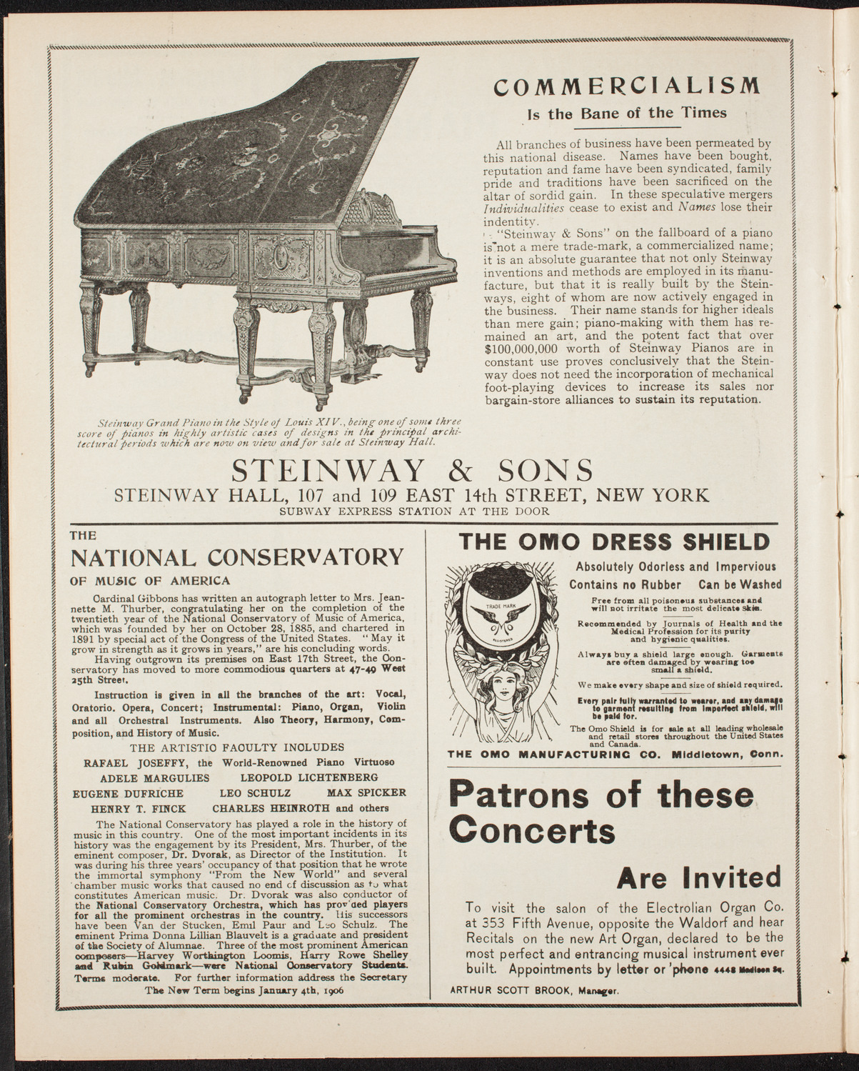 Henri Marteau, Jean Gerardy, and Anna Schelke with New York Symphony Orchestra, March 18, 1906, program page 4