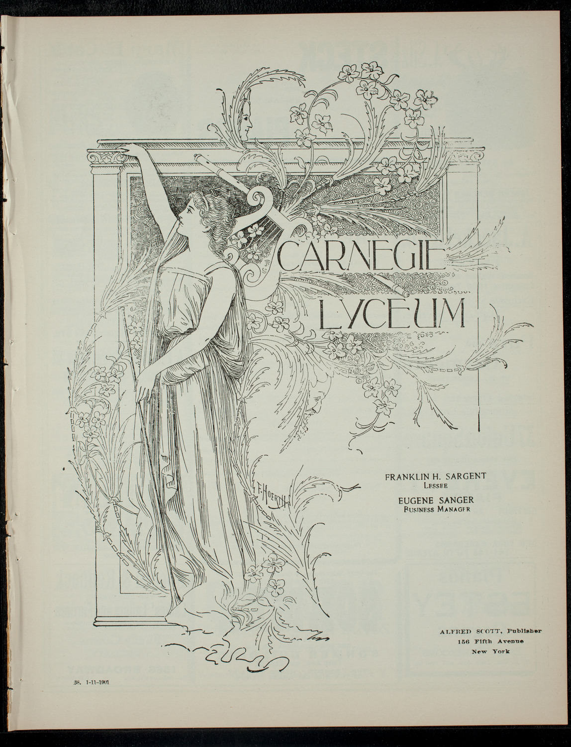 The Children's Theatre, January 11, 1901, program page 1