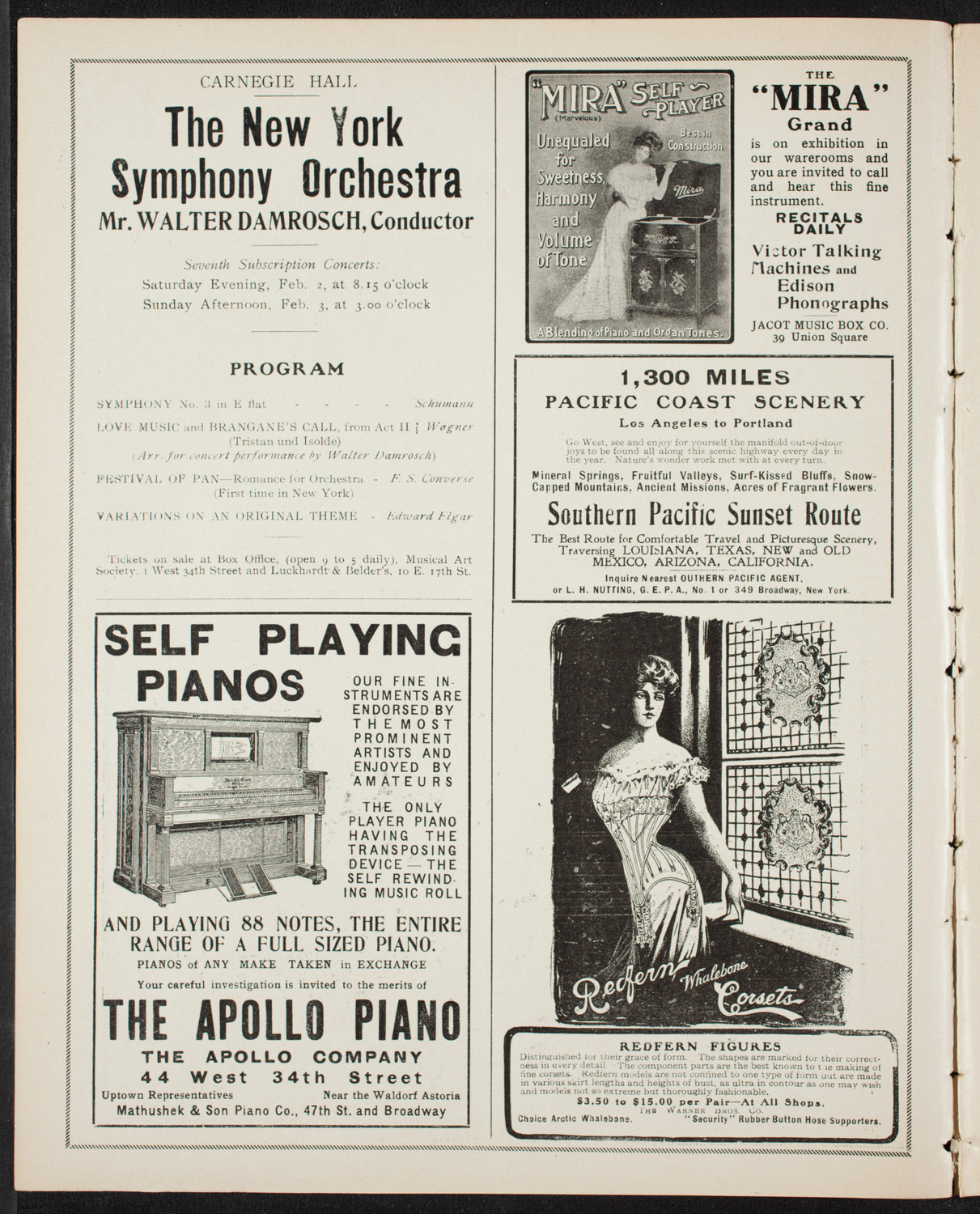 Fannie Bloomfield Zeisler, Piano, January 26, 1907, program page 2