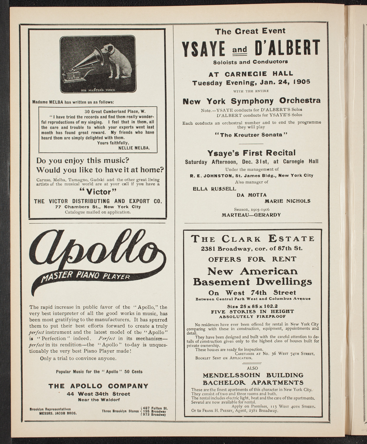 Symphony Concert for Young People, November 26, 1904, program page 2