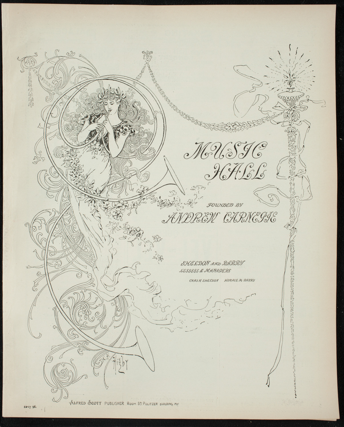 Musical Art Society of New York, December 17, 1896, program page 1