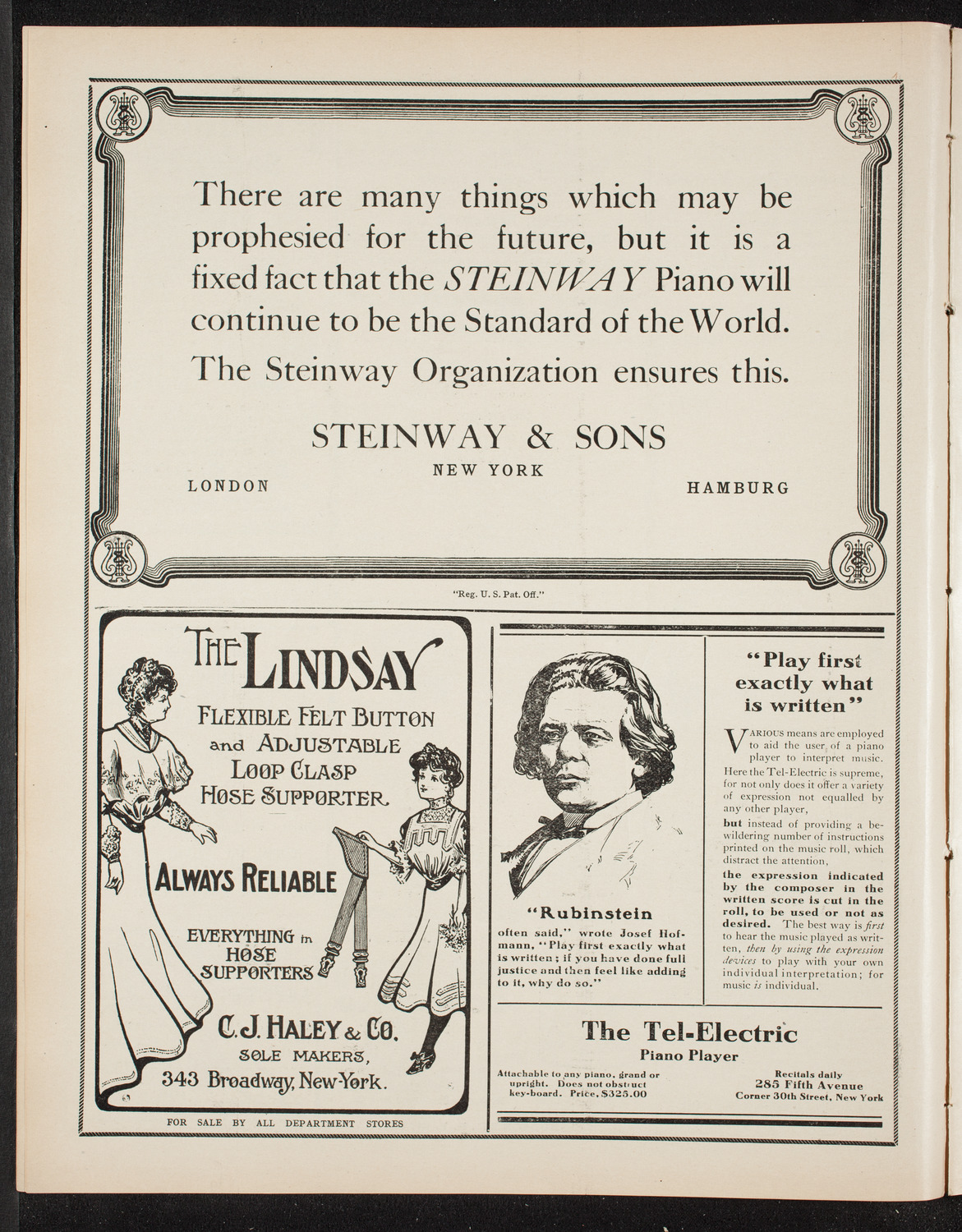 Boston Symphony Orchestra, November 7, 1908, program page 4