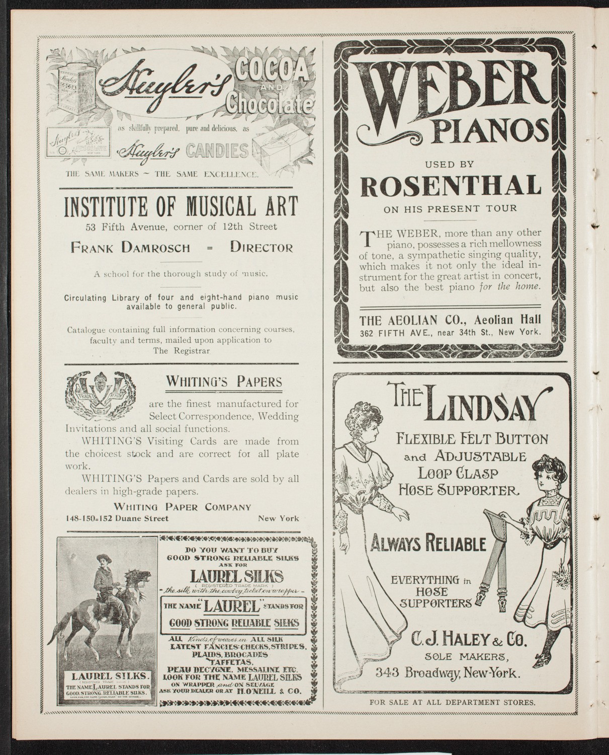 Raphael Kellert with New York Symphony Orchestra, January 22, 1907, program page 6