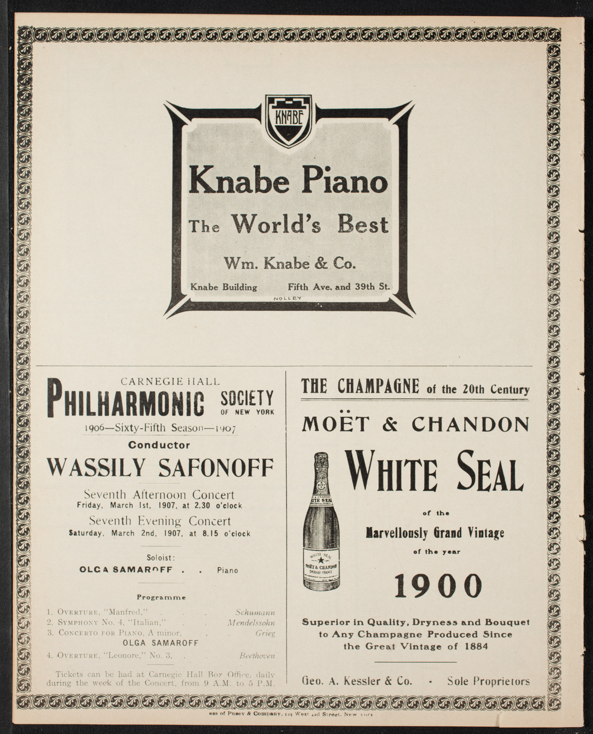 Elmendorf Lecture: Scotland, February 21, 1907, program page 12