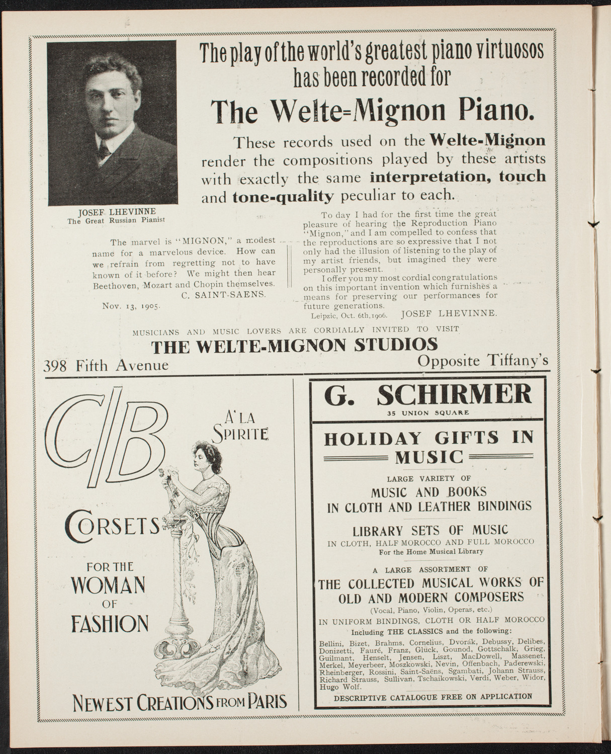 New York Philharmonic, December 22, 1906, program page 8
