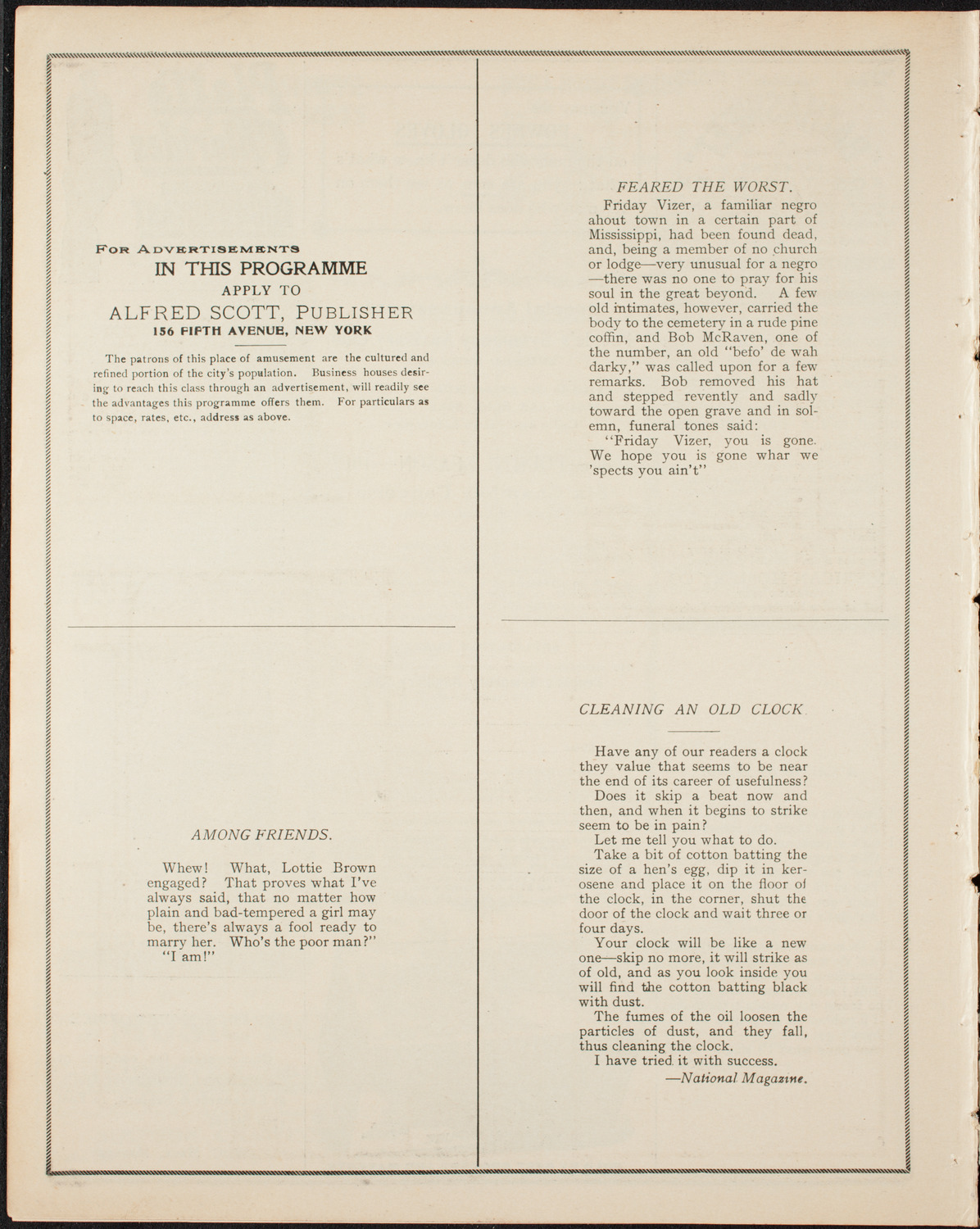 Graduation: College of the City of New York, June 21, 1906, program page 10