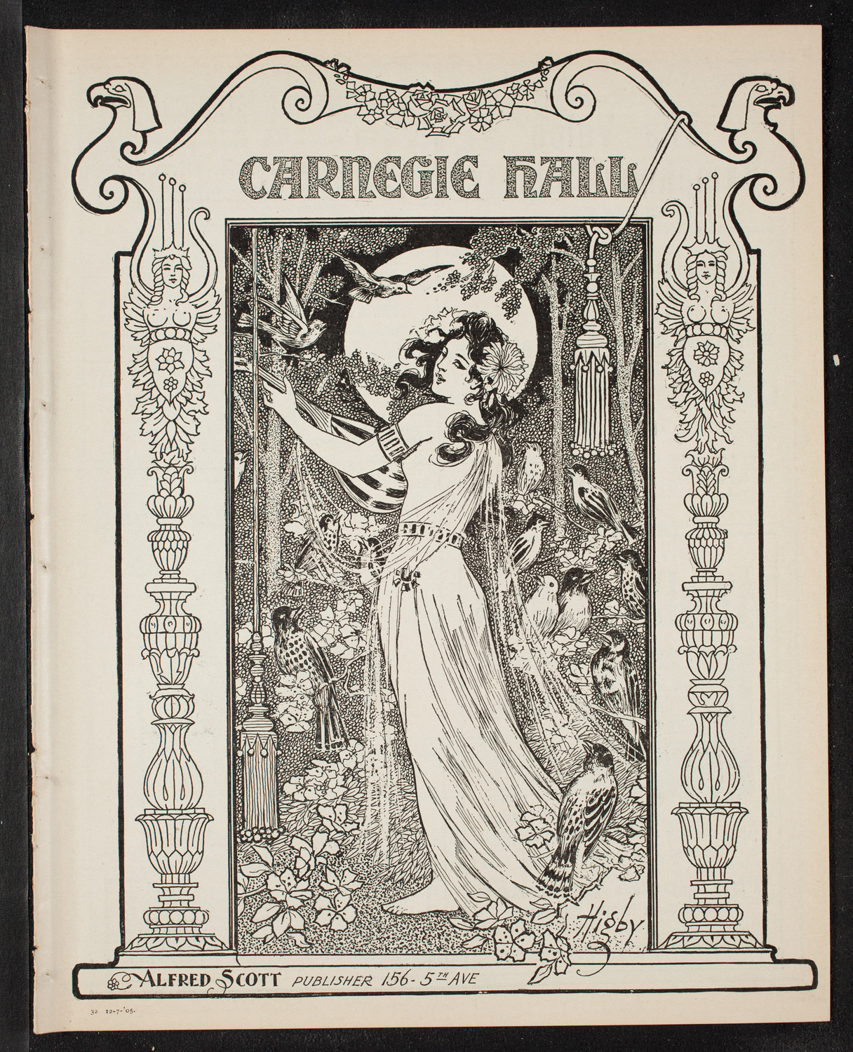 Boston Symphony Orchestra, December 7, 1905, program page 1