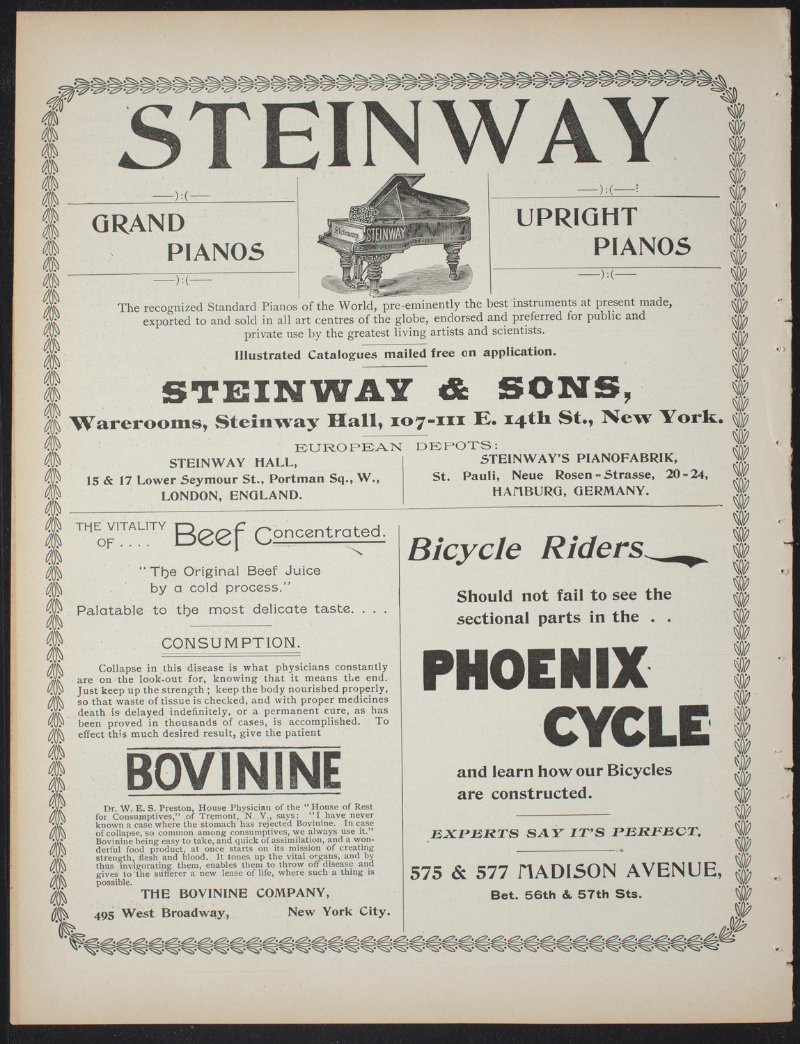 Saturday Morning Conferences on Comparative Literature, February 20, 1897, program page 8