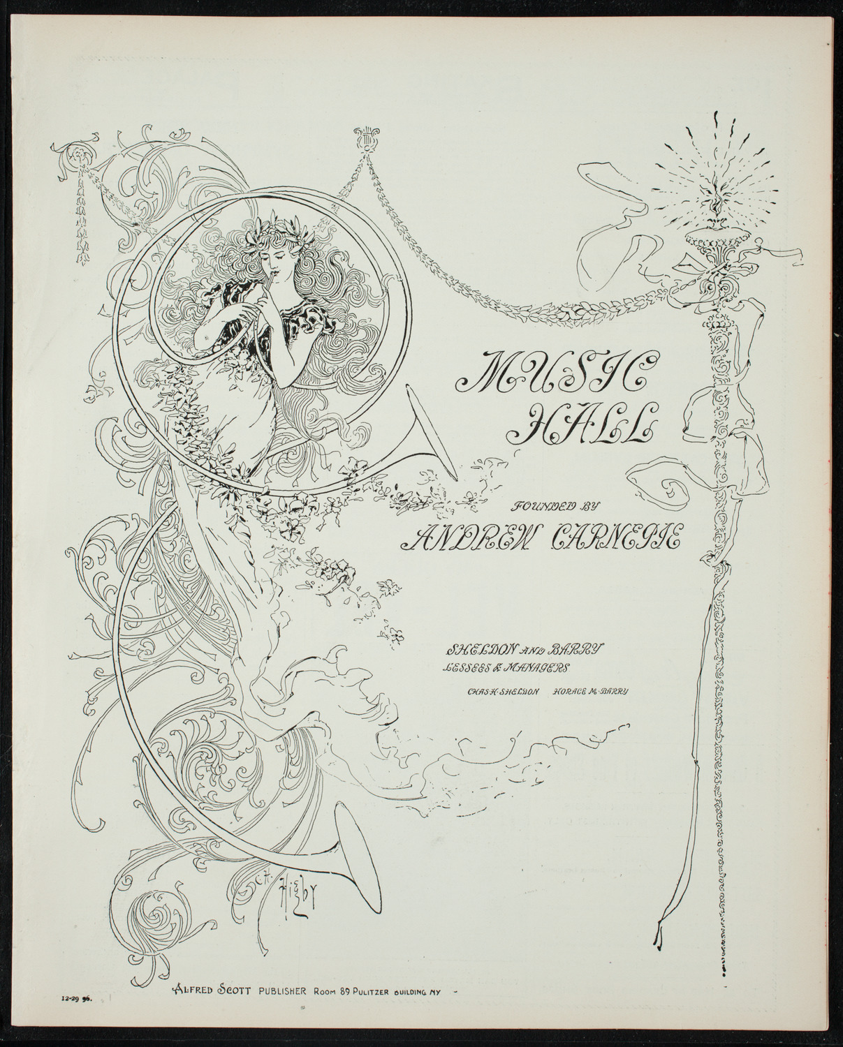 Oratorio Society of New York, December 29, 1896, program page 1