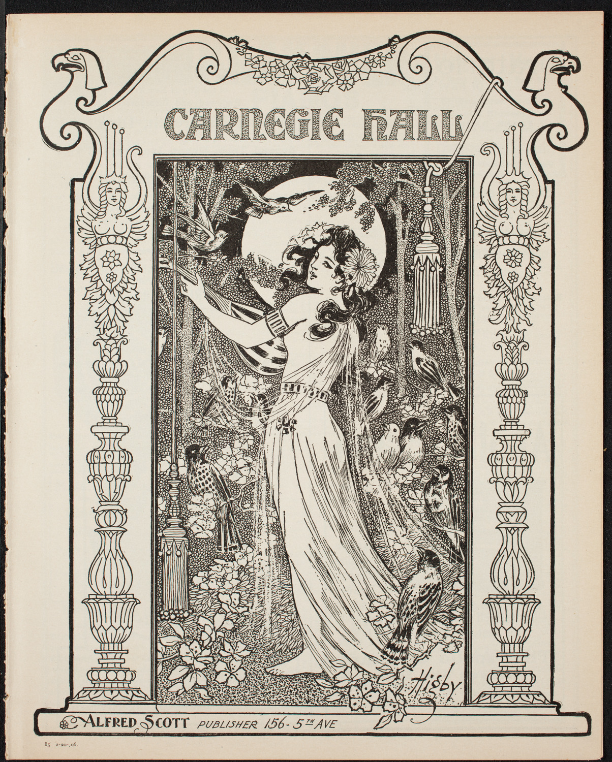 Oratorio Society of New York, February 20, 1906, program page 1