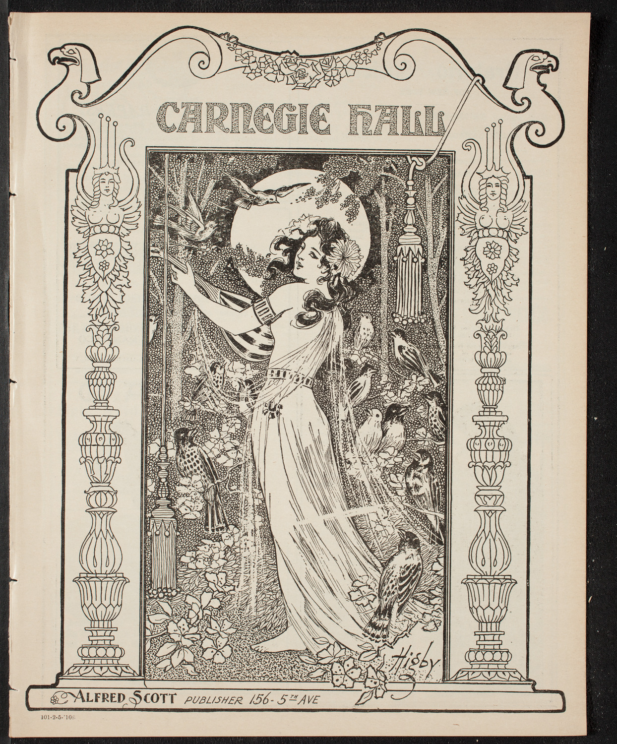 New York Banks' Glee Club, February 5, 1910, program page 1