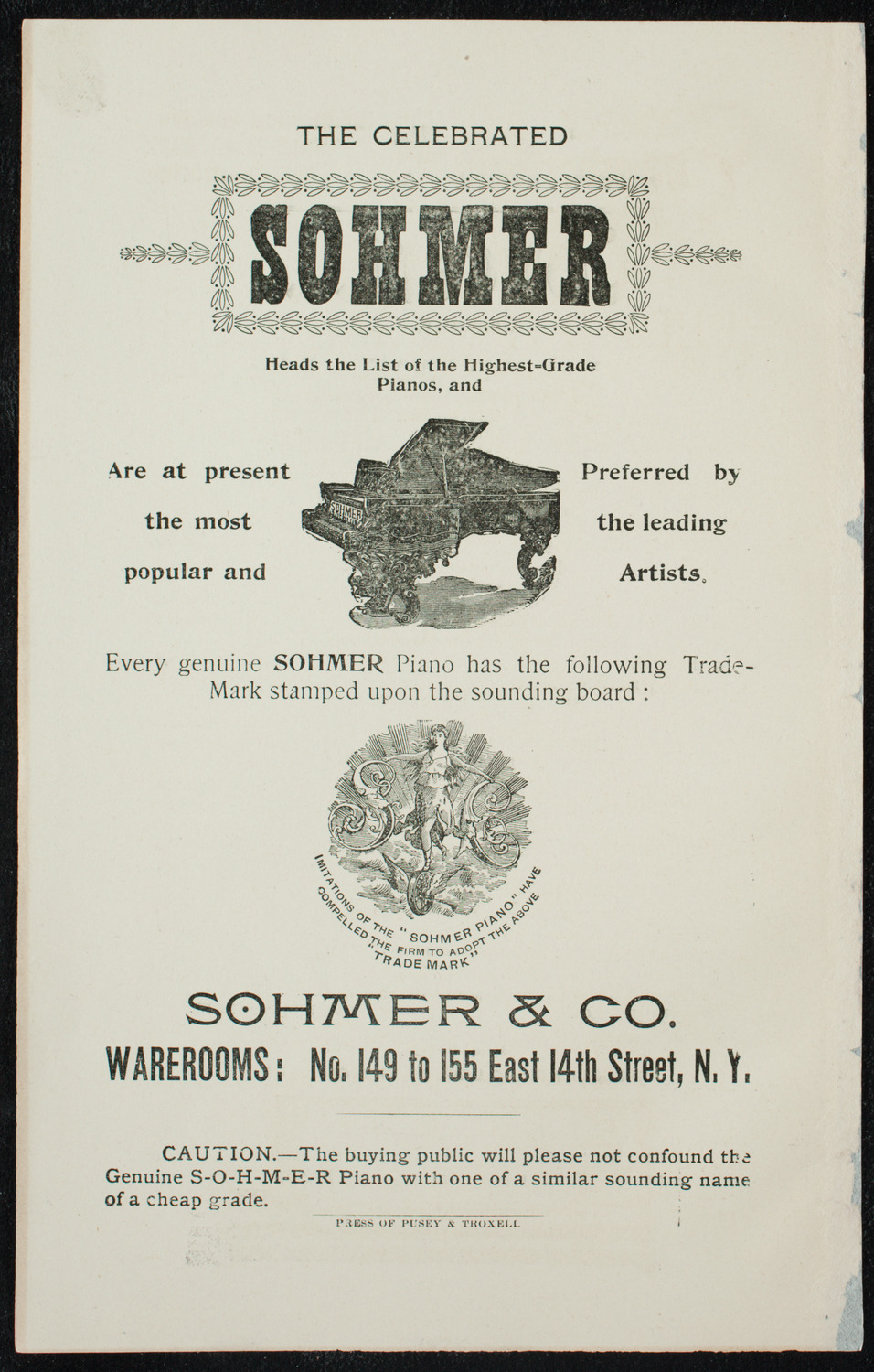 Clarisse Yvell, April 21, 1897, program page 2