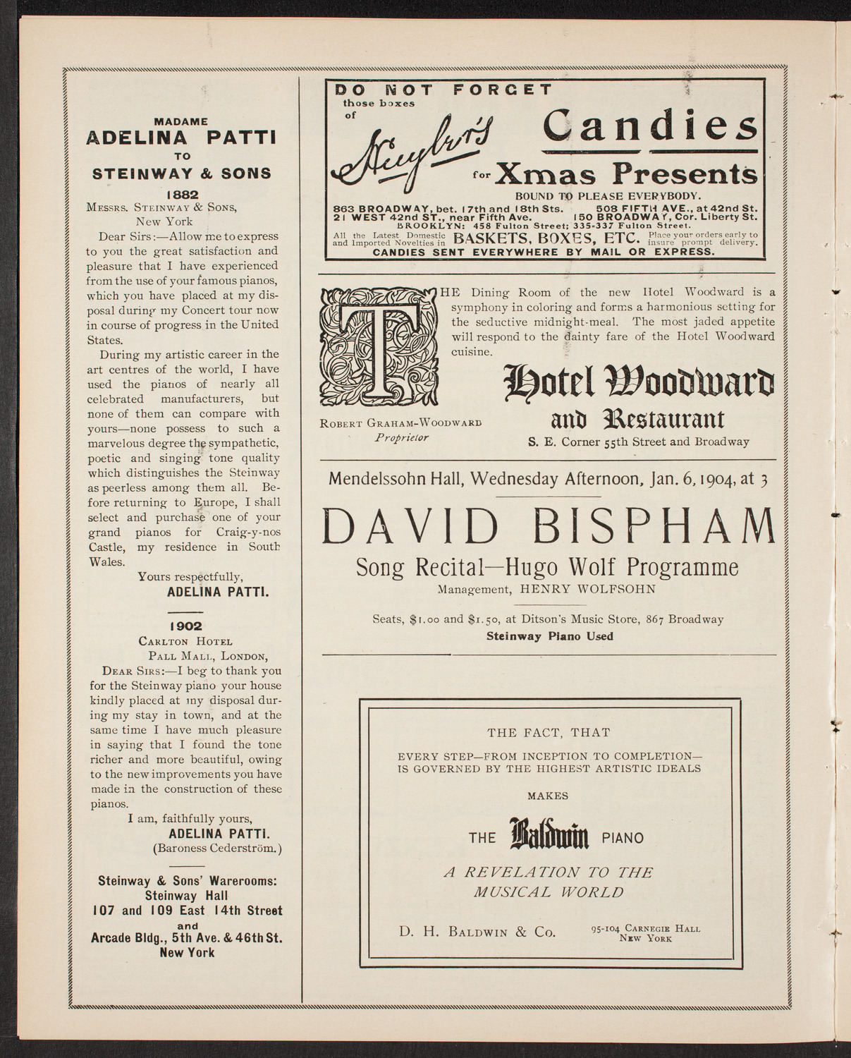 Lecture by Rev. John P. Chidwick, December 20, 1903, program page 4