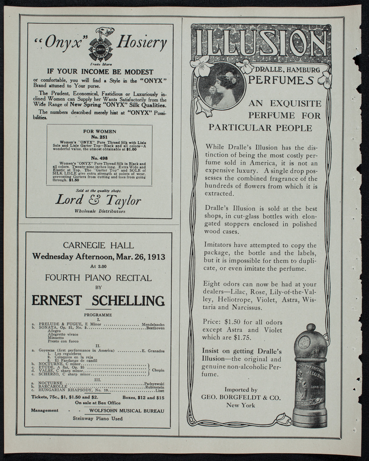 New York Philharmonic, March 9, 1913, program page 8