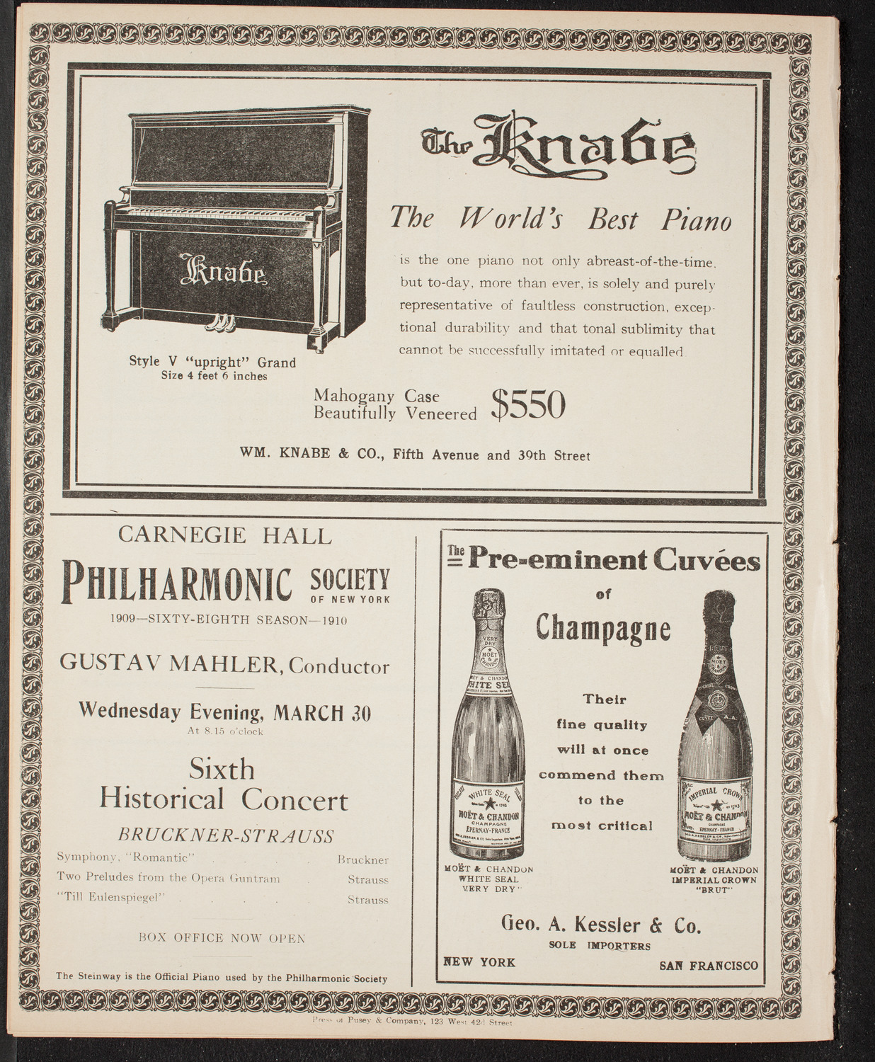 People's Symphony Concert, March 18, 1910, program page 12