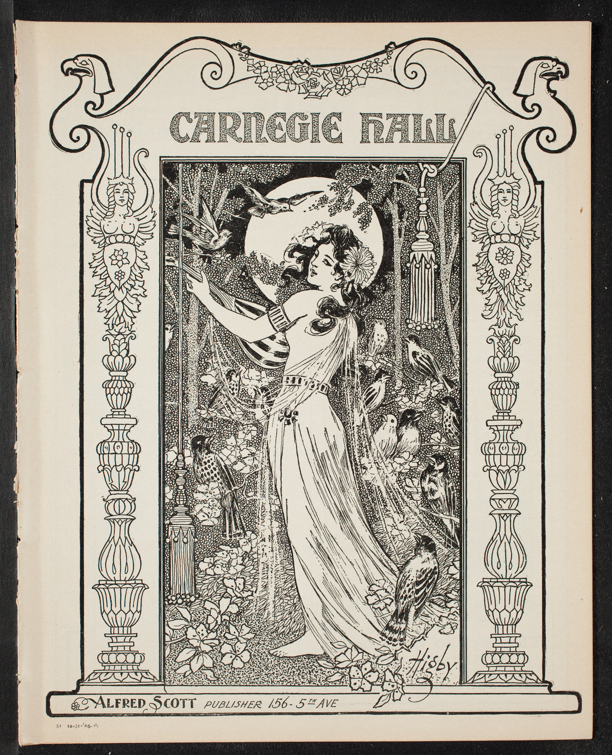 Russian Symphony Society of New York, December 31, 1905, program page 1