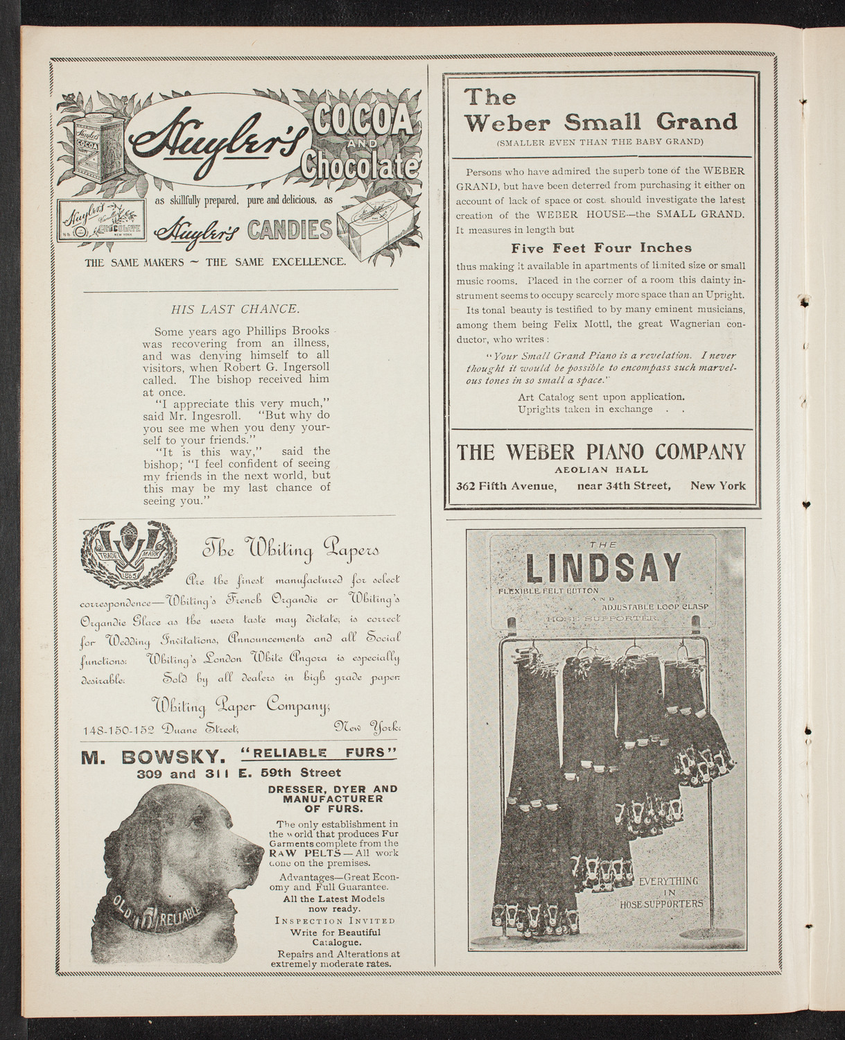 Marie Hall, Violin, November 22, 1905, program page 6