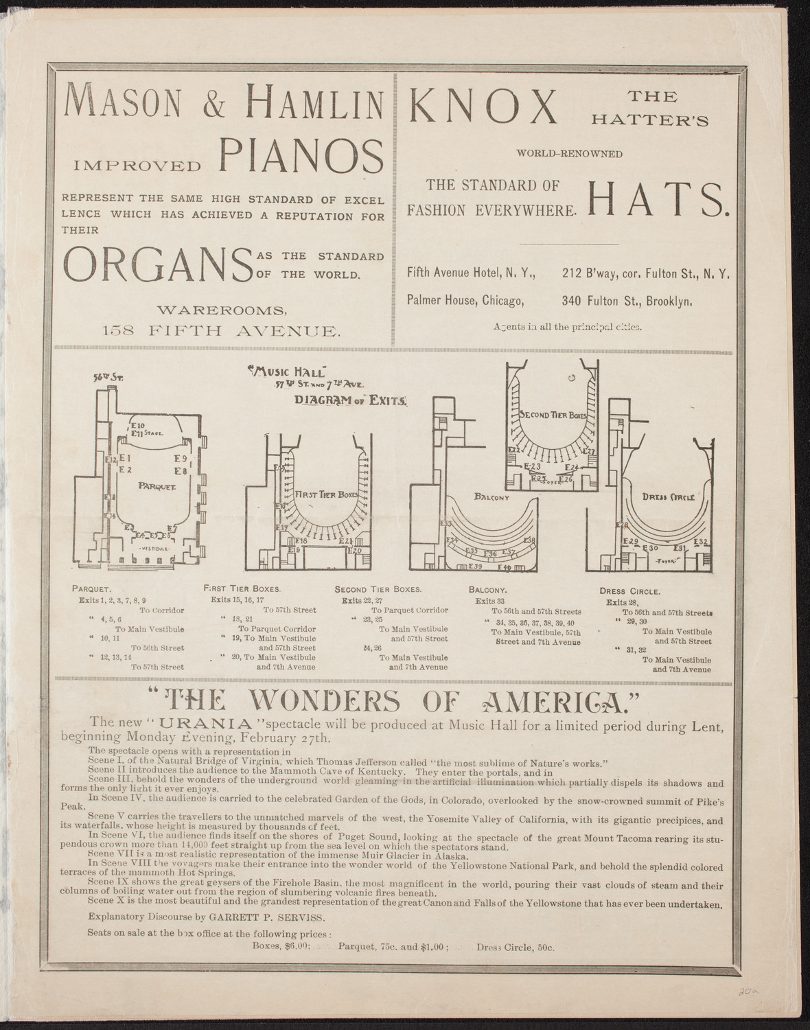 Grand Wagner Concert to Benefit the Orthopaedic Dispensary and Hospital, February 25, 1893, program page 3