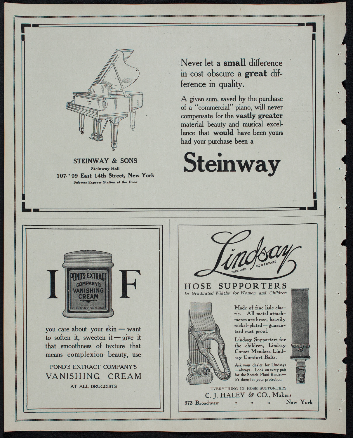 Catholic Oratorio Society, March 9, 1913, program page 4