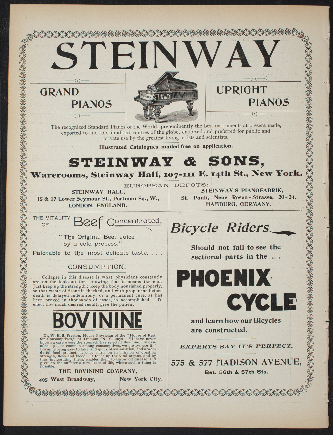 The Students' Club, February 10, 1897, program page 8